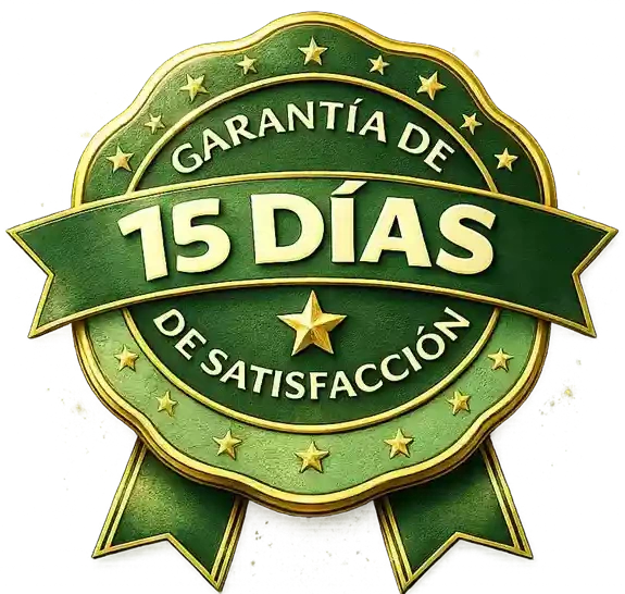 Garantía de satisfacción de 15 días
